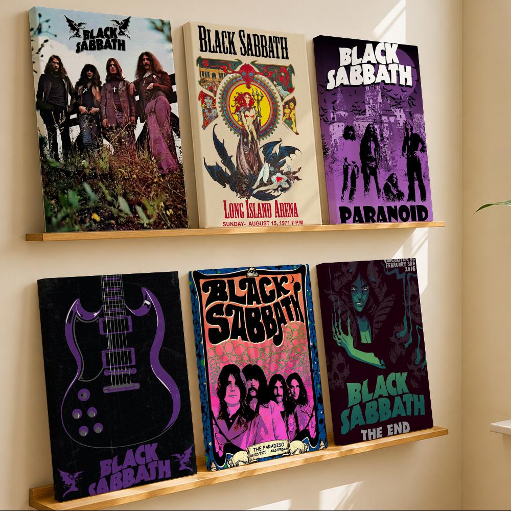 Live Rock - Rock Band B-Black Sabbaths Iconic Framed