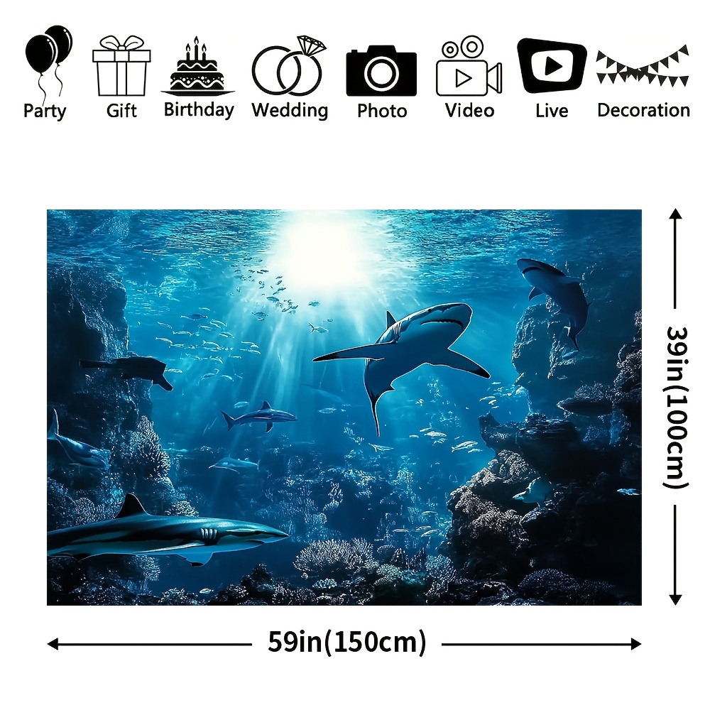 Majestic Deep Sea Shark Wall T - Ocean Aquarium recension och pris