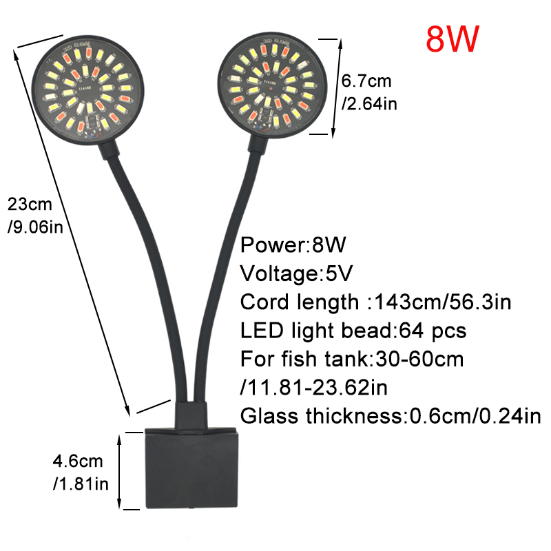 USB Aquarium LED Light Fish Ta - Aquarium Marine Lights recension och pris