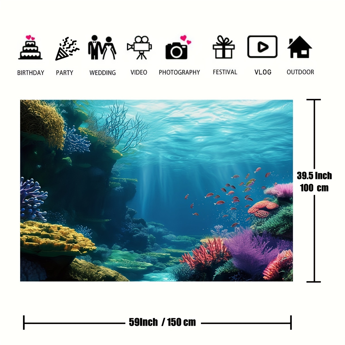 1pc Underwater Coral Reef Fish - Ocean Aquarium recension och pris