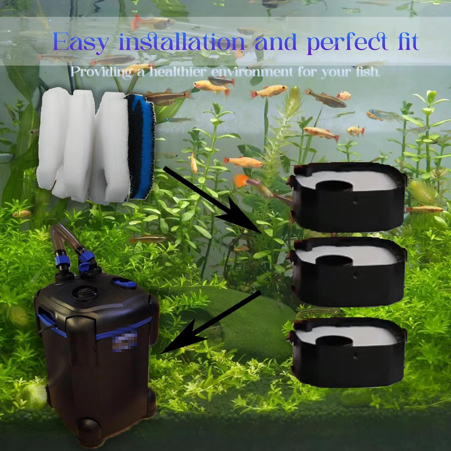 1 SET (8PCS)Filter Canister Pa - Reef Tank Filter recension och pris