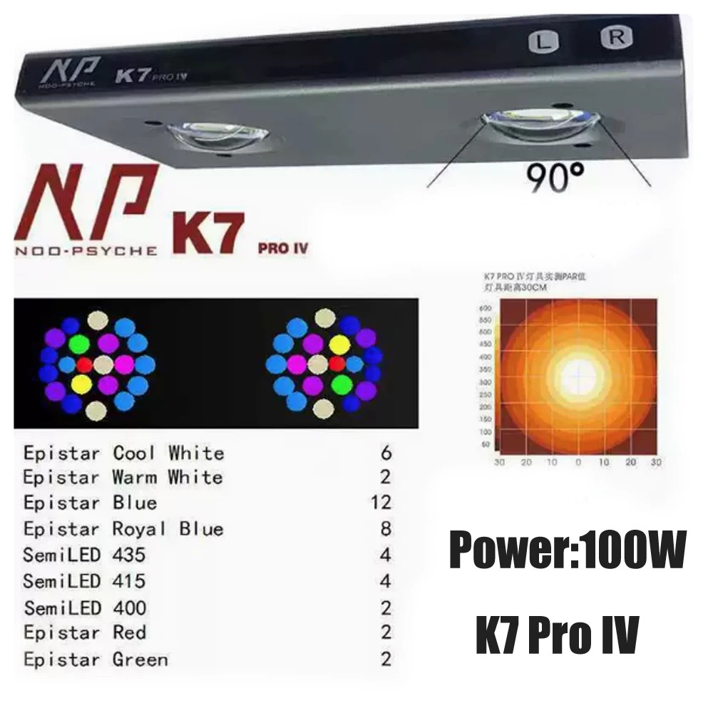 Noopsyche NP K7Pro IV 100W App - Reef Aquarium recension och pris