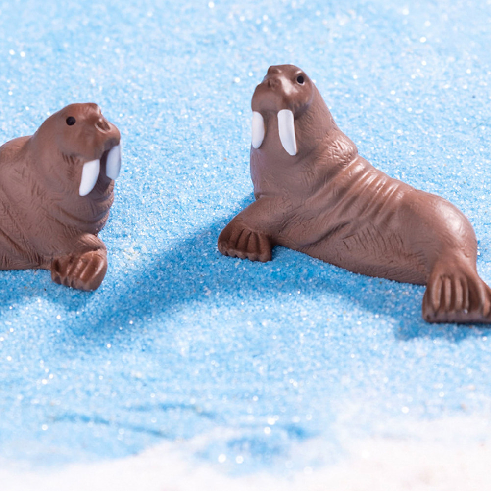 2Pcs Resin Walrus Miniature De - Ocean Aquarium recension och pris