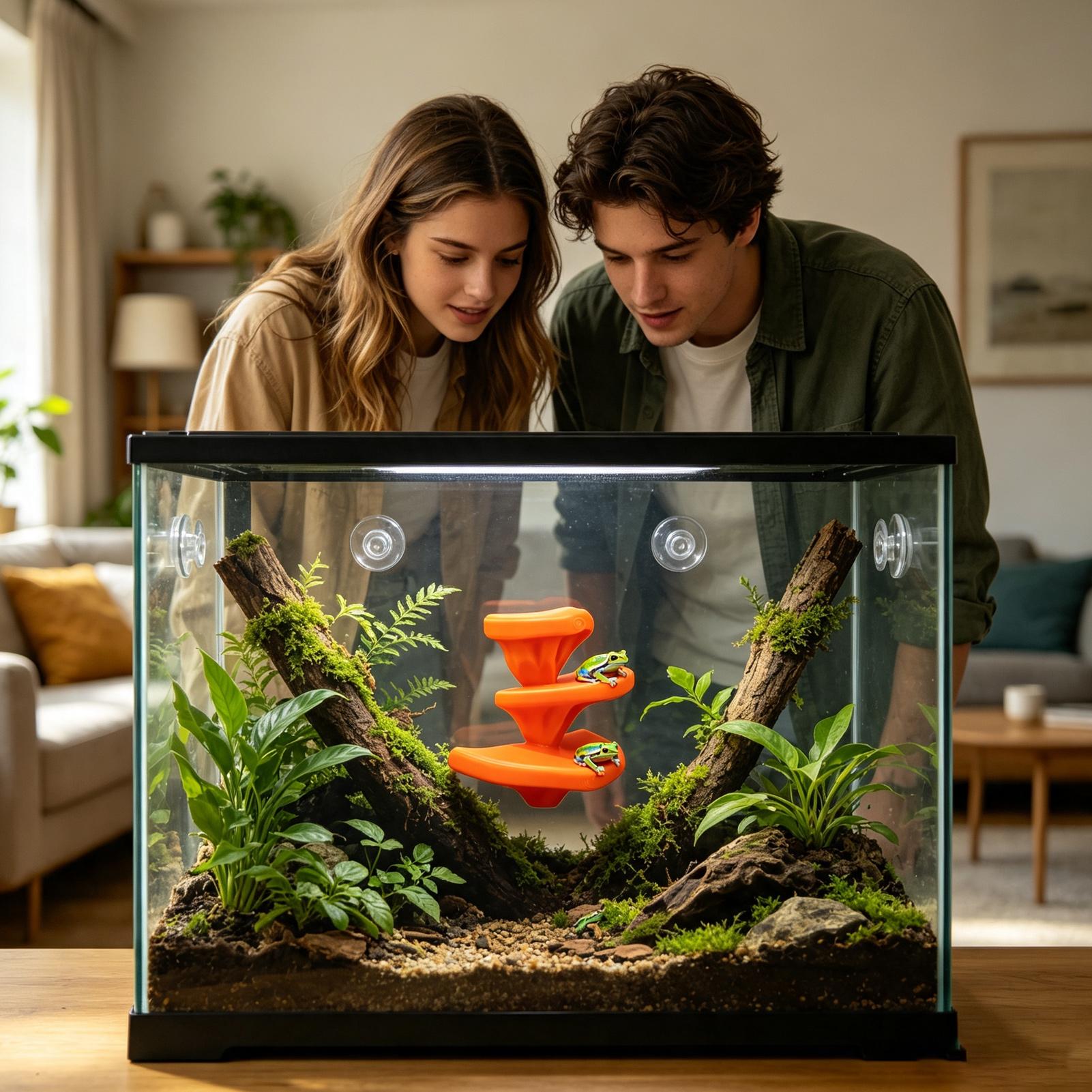 Gecko Tank Mushroom Decor Rept - Marine Fish Tank recension och pris
